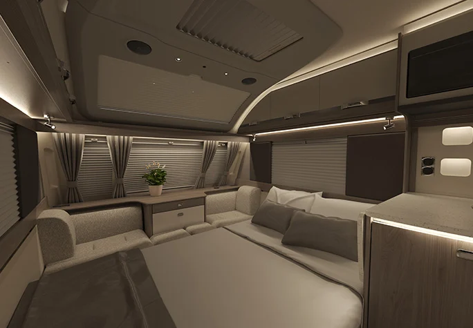 2026_Conqueror_480_Front_Lounge_Night_Bed_Made_Up